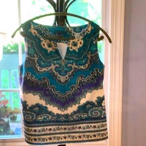 Talbots RSVP Sleeveless Blouse Size 2 Petite